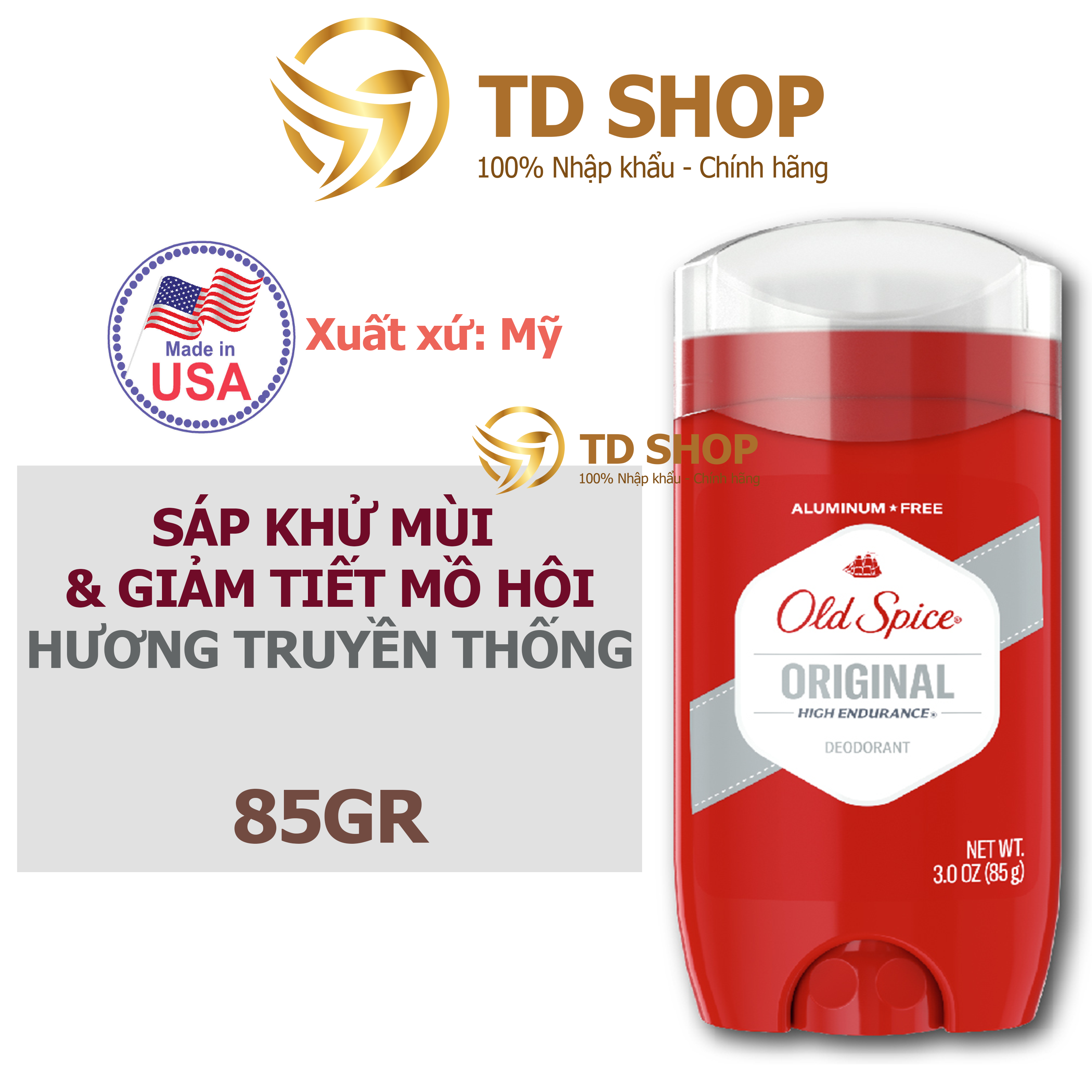 Lăn khử mùi nam Old Spice 85g