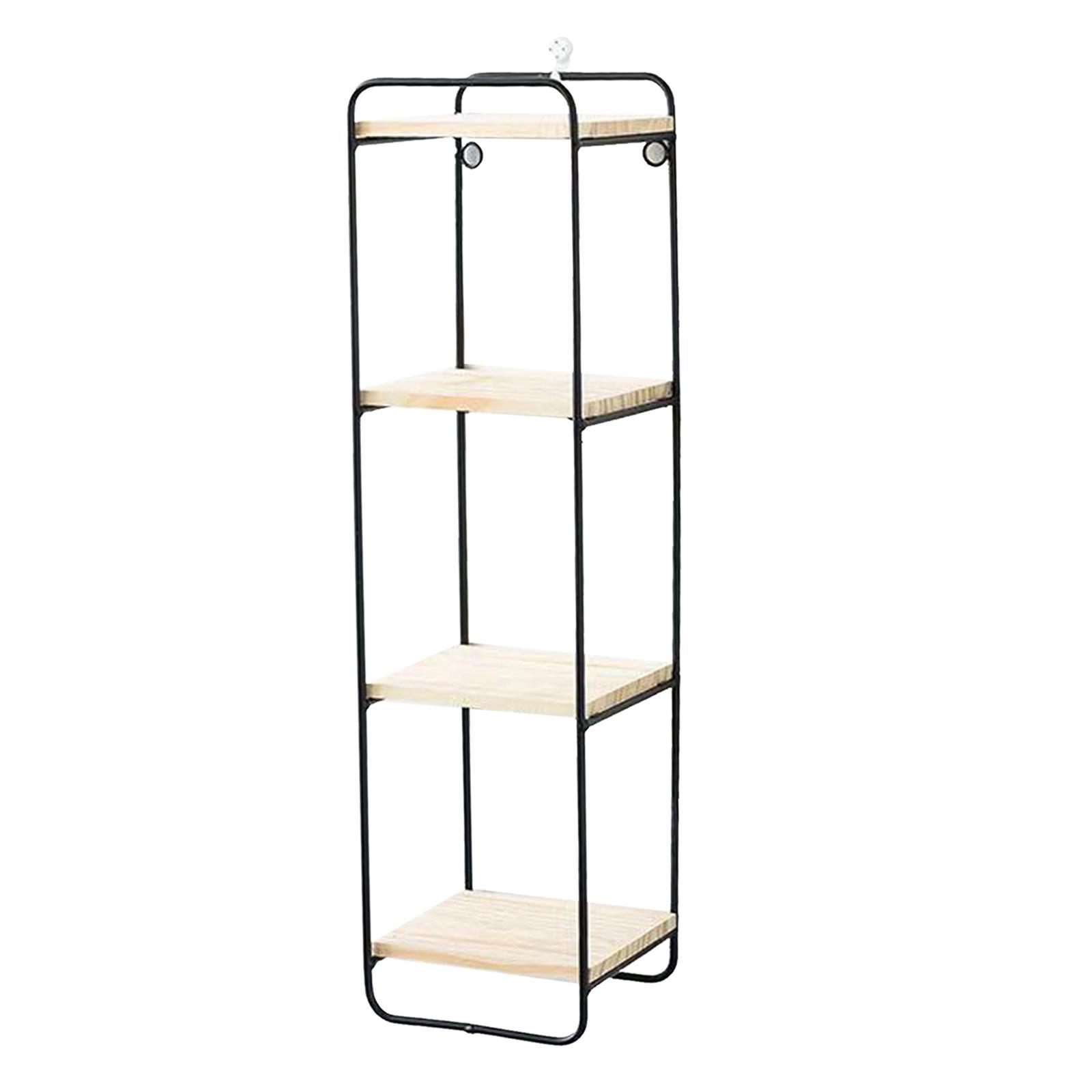 Nordic Wall Mounted Wrought Iron Wall Display Shelf Organizer Rack Decor golden