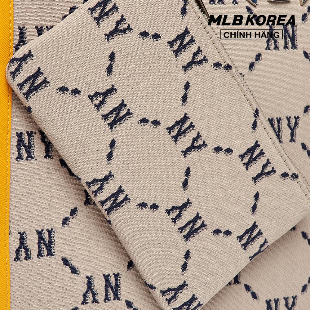 MLB - Túi tote chữ nhật Monogram Diamond Jacquard 3AORM012N