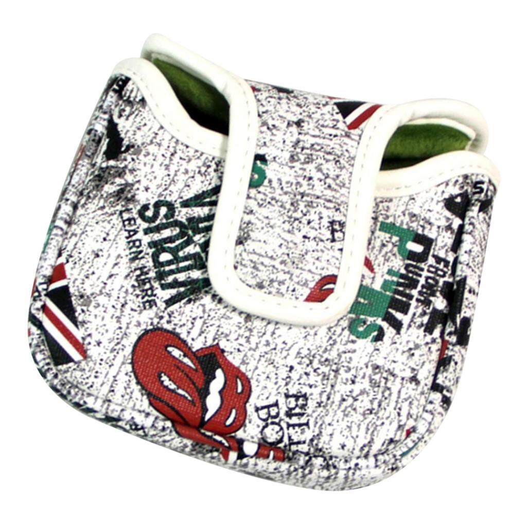 Golf Putter Head Cover Golf Mallet Headcover Protector Square Sleeve