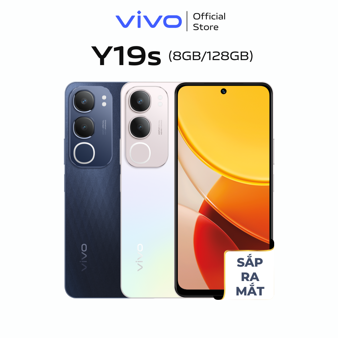 [MỚI] Điện thoại vivo Y19s (8GB+128GB) - 1 Đổi 1 trong tháng đầu tiên - Bảo hành chính hãng 12 tháng - Hàng Chính Hãng
