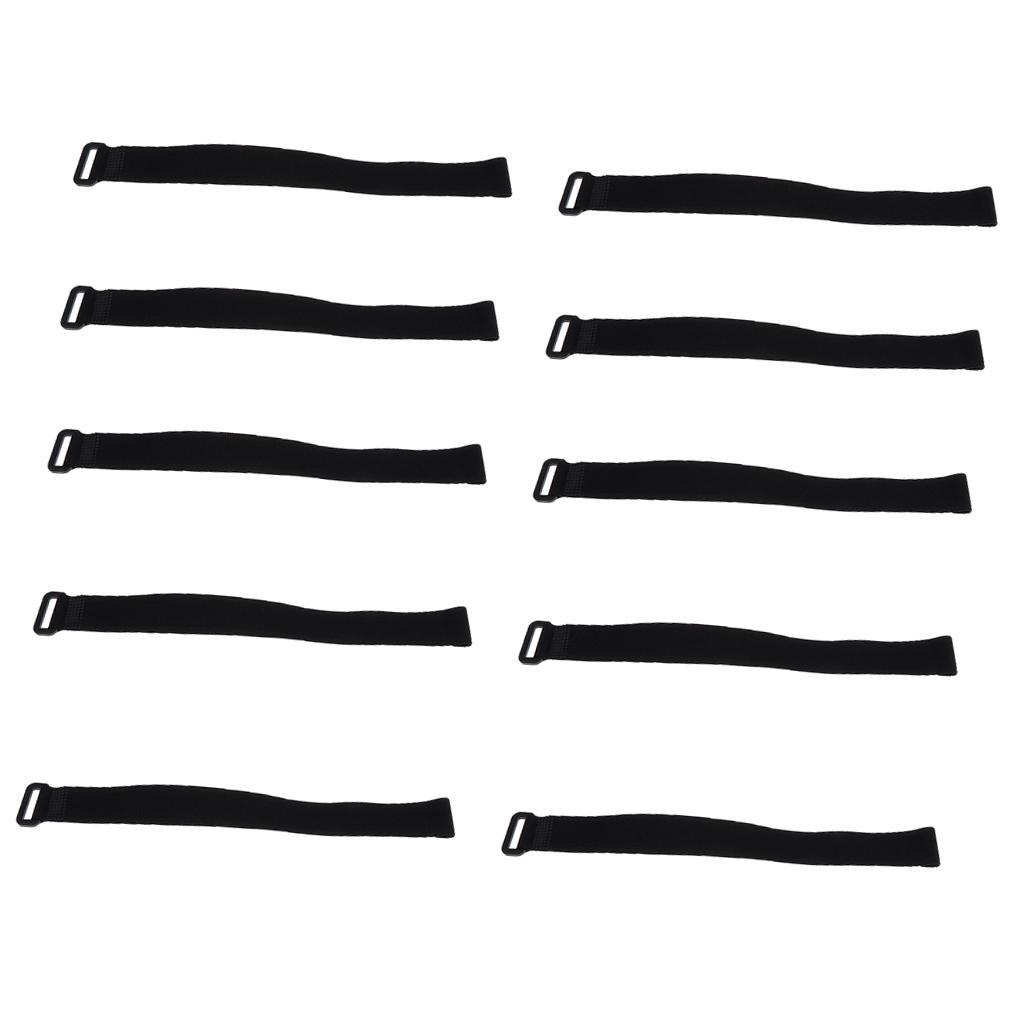 20 Pcs Backpack Luggage Straps Cable Ties Fastener Hook And Loop
