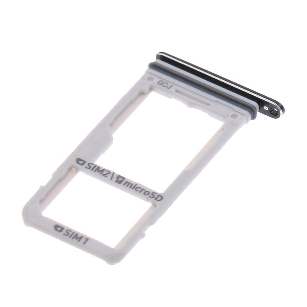 Double  Holder Slot Tray Repair For  S8 S8 Plus Black