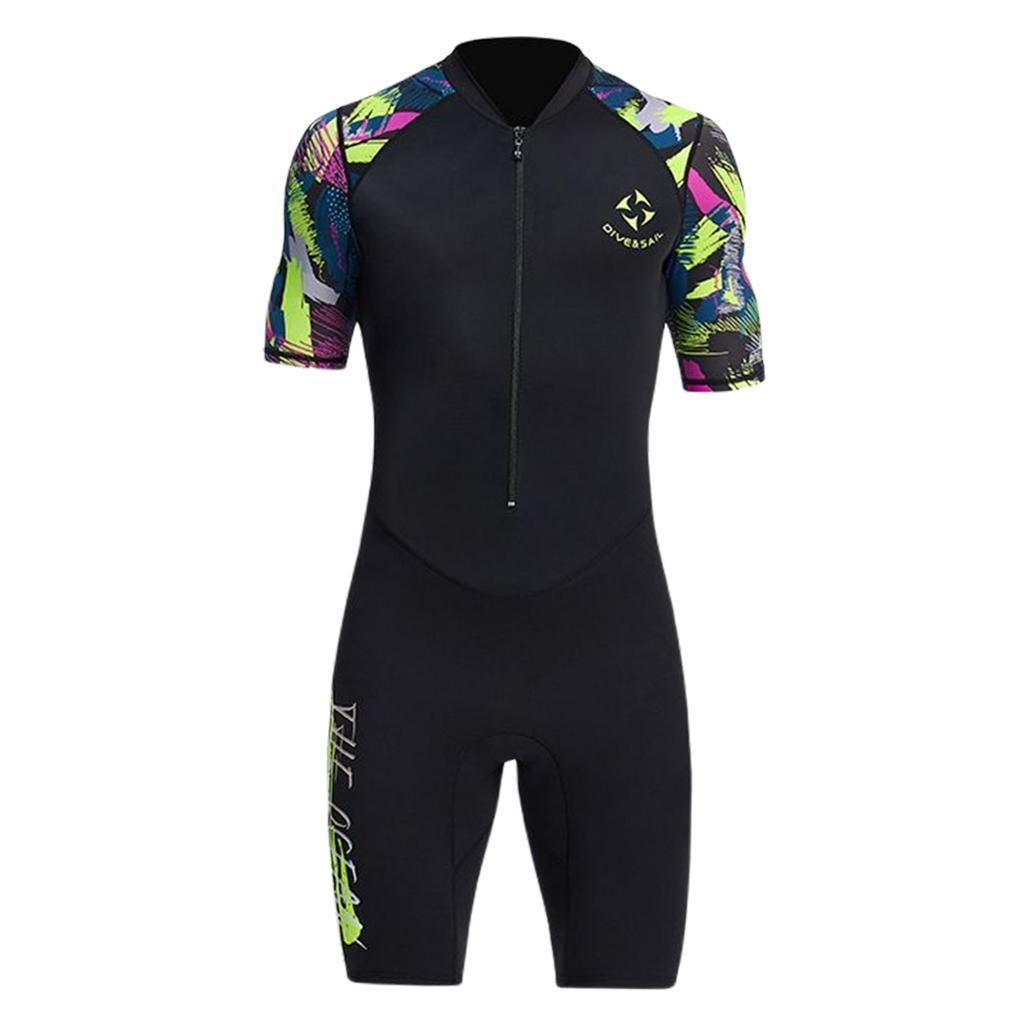 Men Wetsuit 1.5mm Jumpsuit Dive Suit for Kayaking Water Sports Surfing
