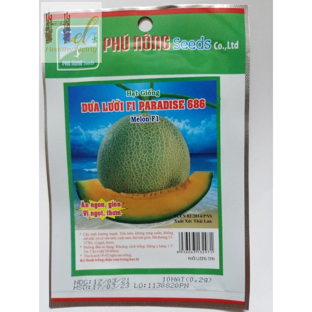 PN - Hạt Giống Dưa Lưới F1 PARADISE 686 Ruột Vàng Loại 1