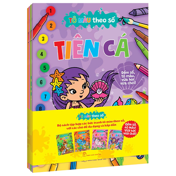 Combo 4 Cuốn Tô Màu Theo Số
