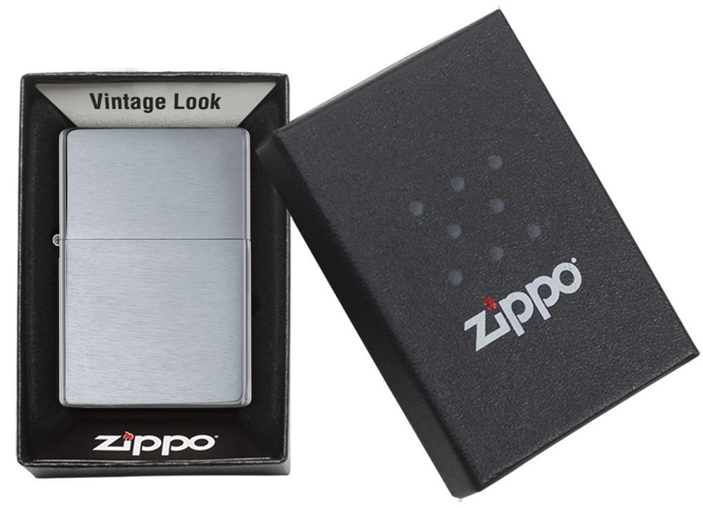 Bật Lửa Zippo Vintage Brushed Chrome 230