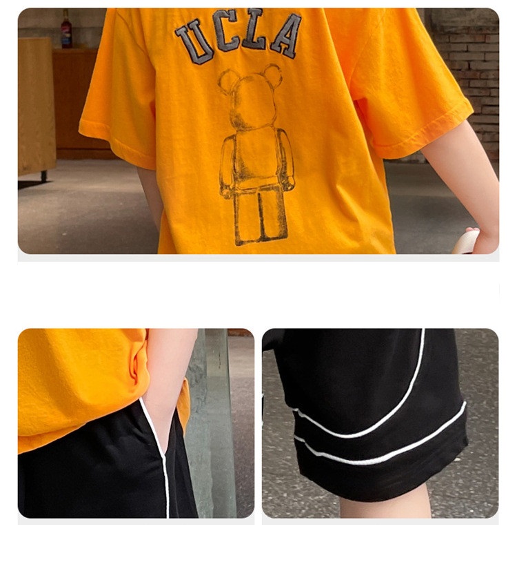 Set bộ quần áo dành cho bé trai 18-45kg chữ UCLA. MA17