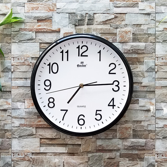 Đồng Hồ Treo Tường Cao Cấp KIM TRÔI EASTAR – Số Nổi 3D – Tặng Pin MAXELL – BH 1 Năm