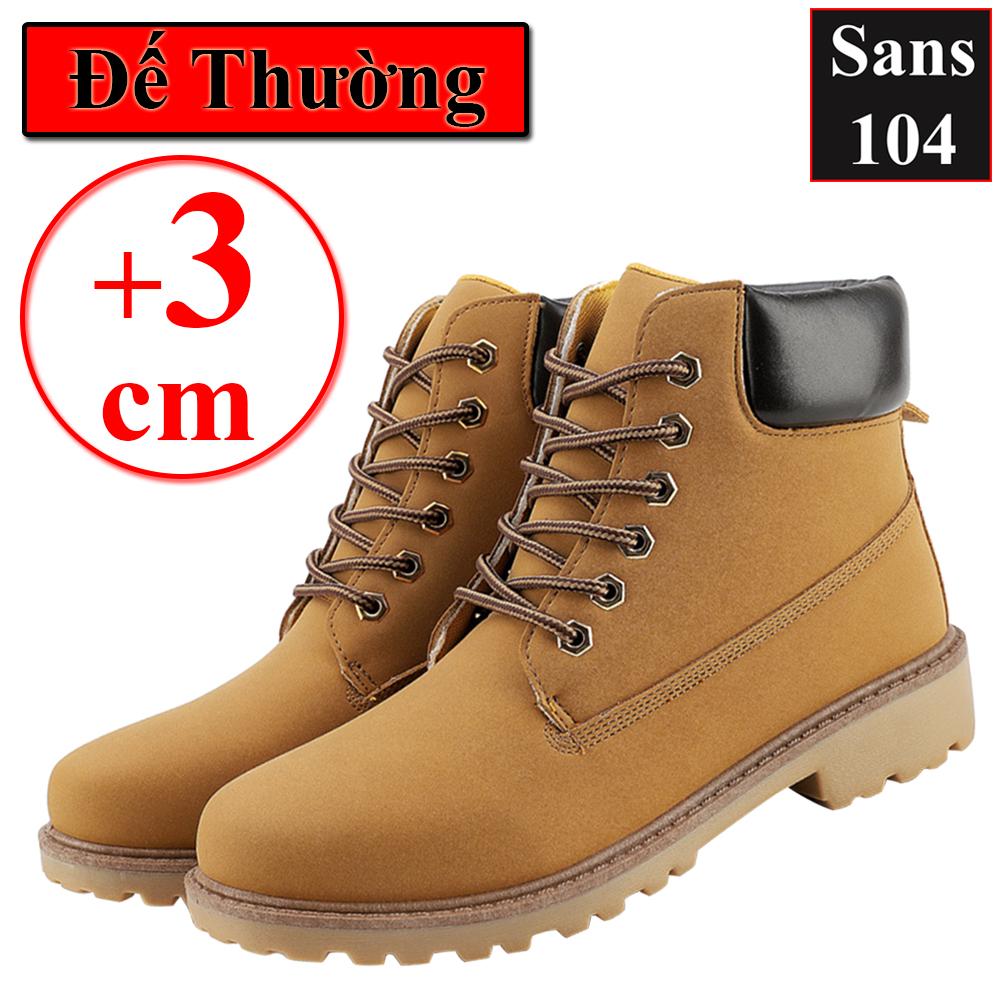 Boot nam martin Sans104 giầy cao cổ boost vàng đen nâu bigsize to 43 44 45 46 độn đế 6cm big size đẹp hàn quốc cao cấp