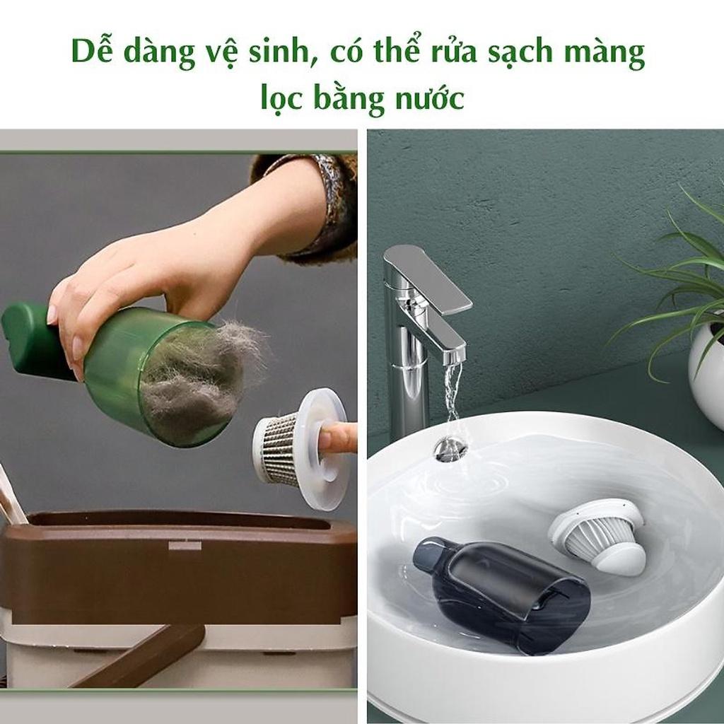 Máy hút bụi cầm tay mini không dây hàng chính hãng DELIYA , hút bụi giường, ô tô lực hút 9000PA hút liên tục 30phút