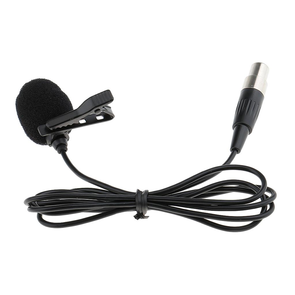 JY-515 Multi-function Lavalier Lapel Tie Clip-on Vacuum Tube Mini Microphone 3.5mm/3Pin/4Pin XLR Connector