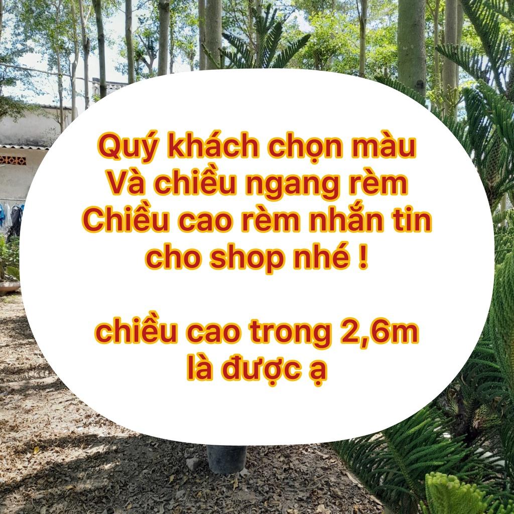 Rèm cửa đi cửa sổ sẵn khoen cắt chiều cao miễn phí
