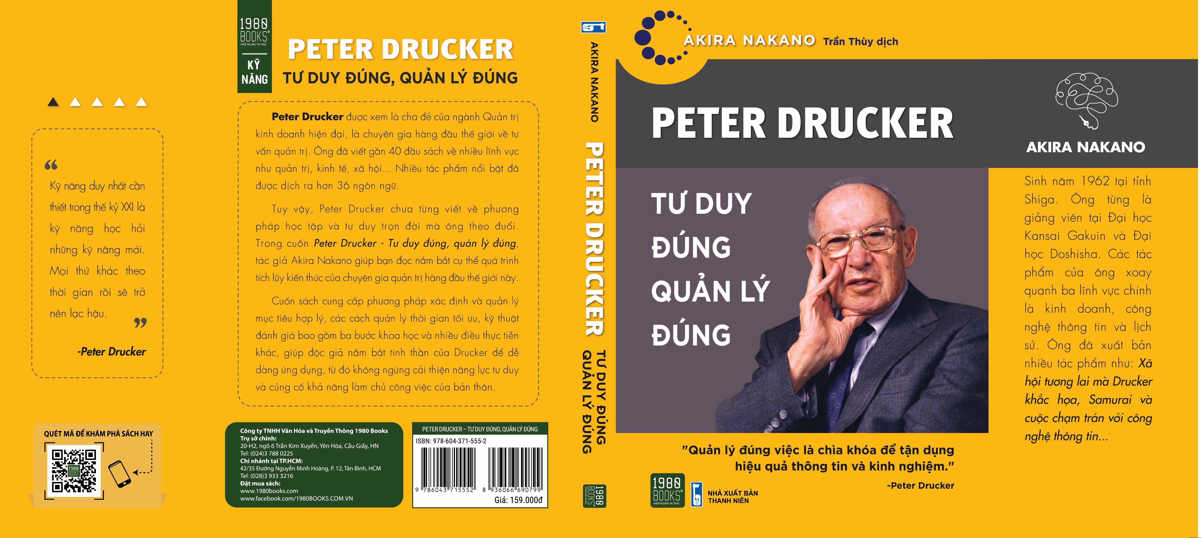 Peter Drucker Tư duy đúng Quản lý đúng - Akira Nakano