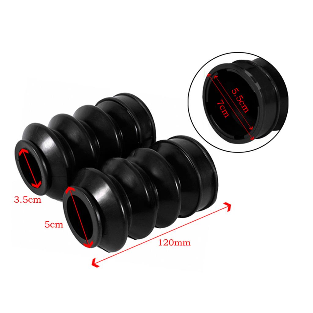 Black Rubber Fork Front Gaiter Boots for XL883 XL1200