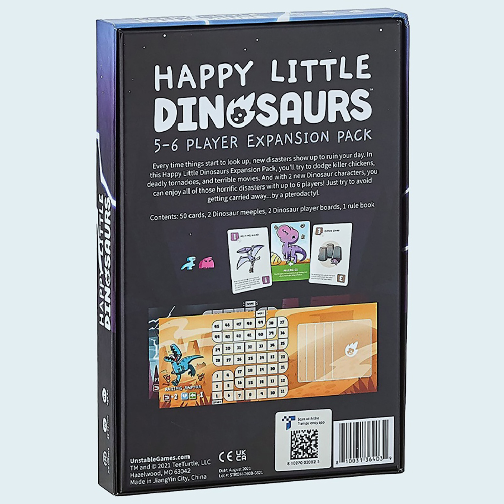 Bộ Trò Chơi Board Game Happy Little Dinosaurs Expansion 5-6 Người Chơi Bản Mở Rộng