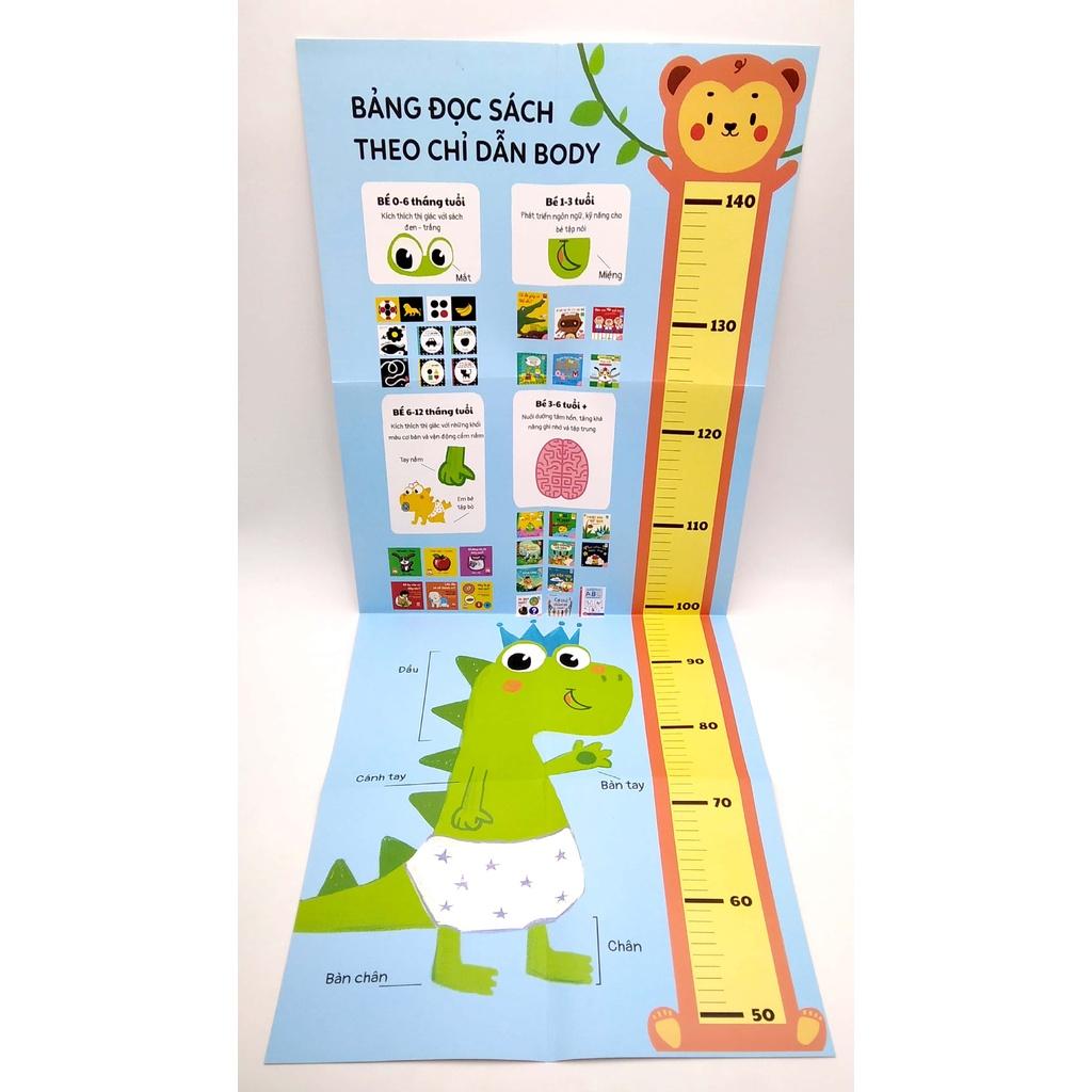Hộp Sách - Ehon bóc dán - Khủng long nhỏ - Cái bô bỏ bỉm, bỏ bỉm!