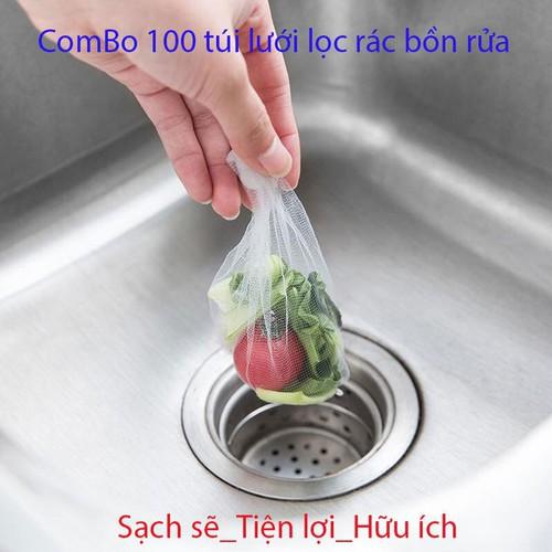 Túi lưới lọc rác bồn rửa chén bát Tiện Lợi, Dễ Sử Dụng