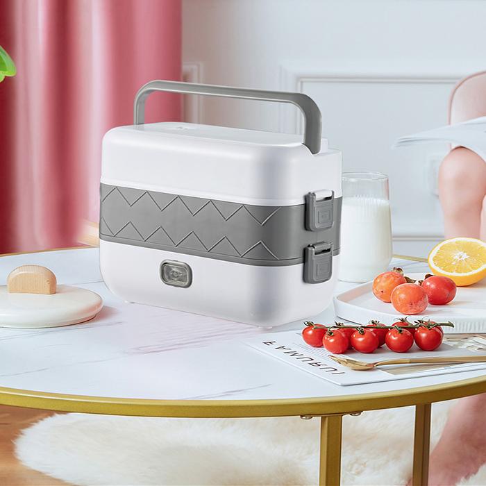 Hộp Cơm Văn Phòng Dhfc02 Hộp Cơm Giữ Nhiệt Cắm Điện Hâm Nóng Thức Ăn Cách Thủy Đa Năng 3 Tầng Với 4 Cốc Đựng Inox 304 Vô Cùng Tiện Lợi - Hàng Loại 1