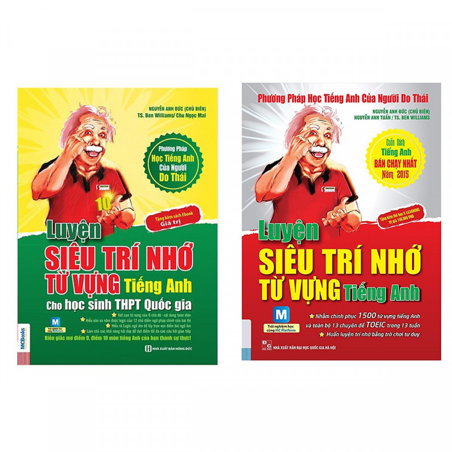 Combo Sách Học Tiếng Anh Theo Phương Pháp Của người Do Thái - Luyện Siêu Trí Nhớ Từ Vựng Tiếng Anh  -
