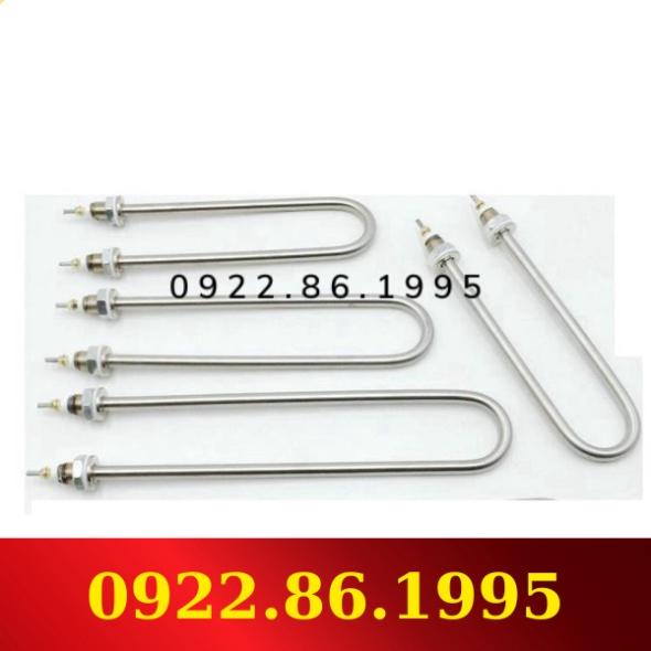 Điện trở đun nước Inox chữ U đơn công suât 1KW, 1,5KW, 2KW chiều dài 20cm 220v 380v( Điện trở nồi phở,nồi hơi, nồi
