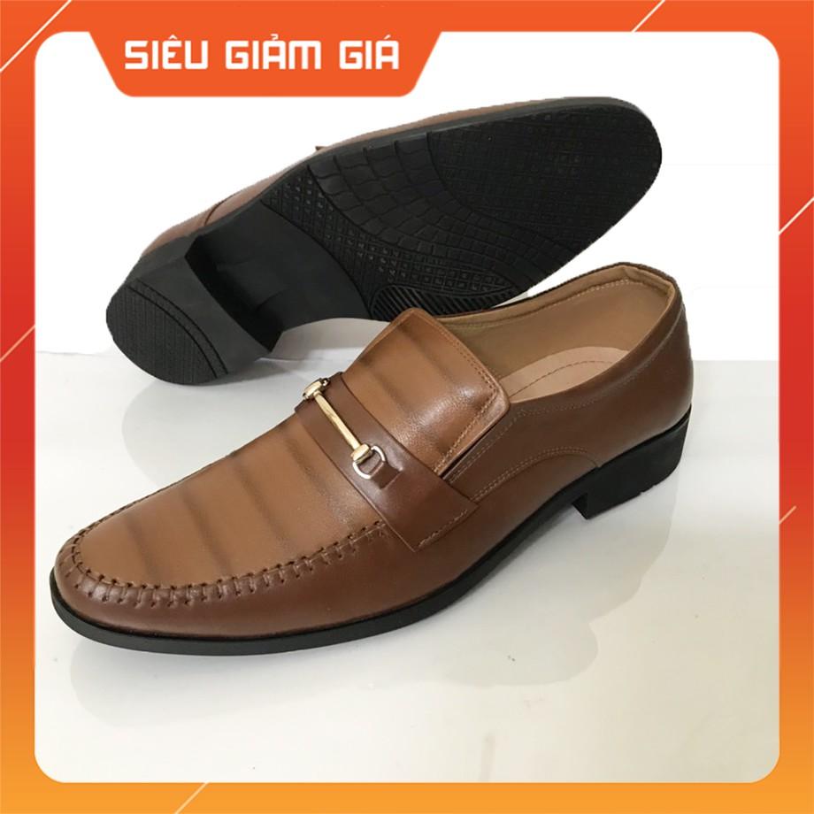 Giày Tây Nam Việt Nam Xuất Khẩu Màu Đen,Nâu Vàng- Đế Êm