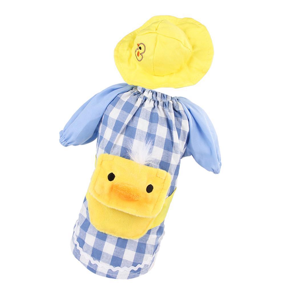 Pet Dog Clothes Overall Yellow, Duck+Blue Grid/ Cotton Linen 3 Sizes