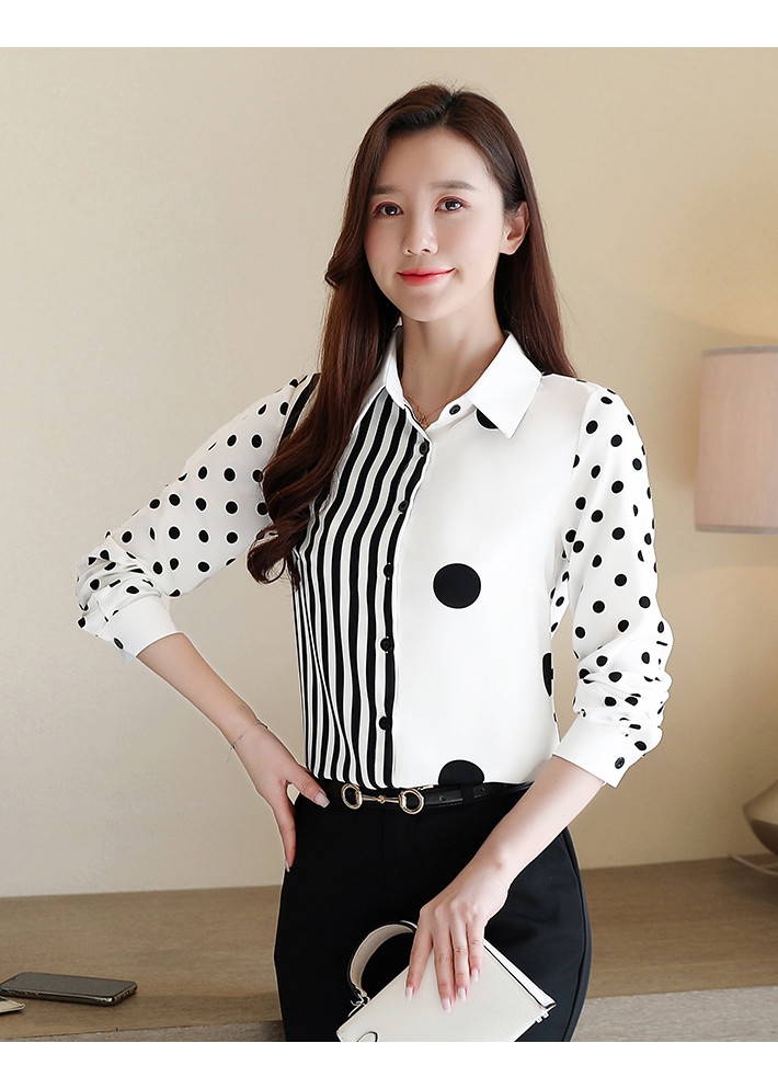 Áo Sơ Mi Nữ TitiShop SMN312 Chấm đen