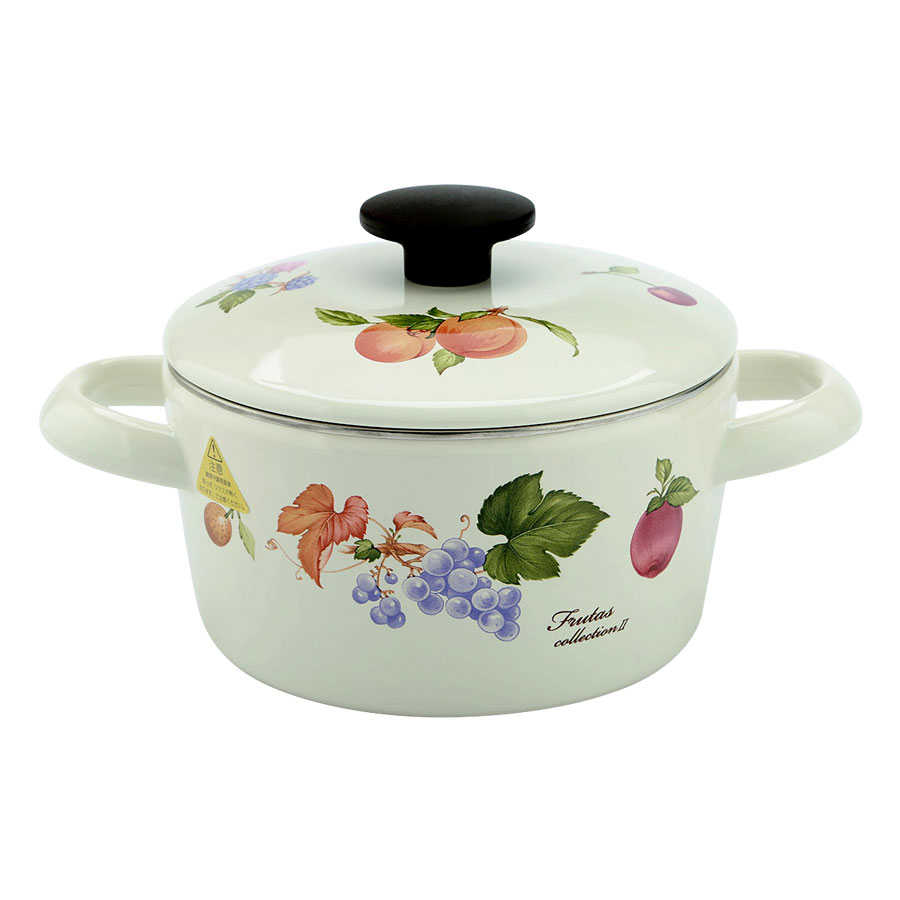 Nồi Tráng Men Hoa Văn Trái Cây Sử Dụng Bếp Từ Fujihoro FRV-16W