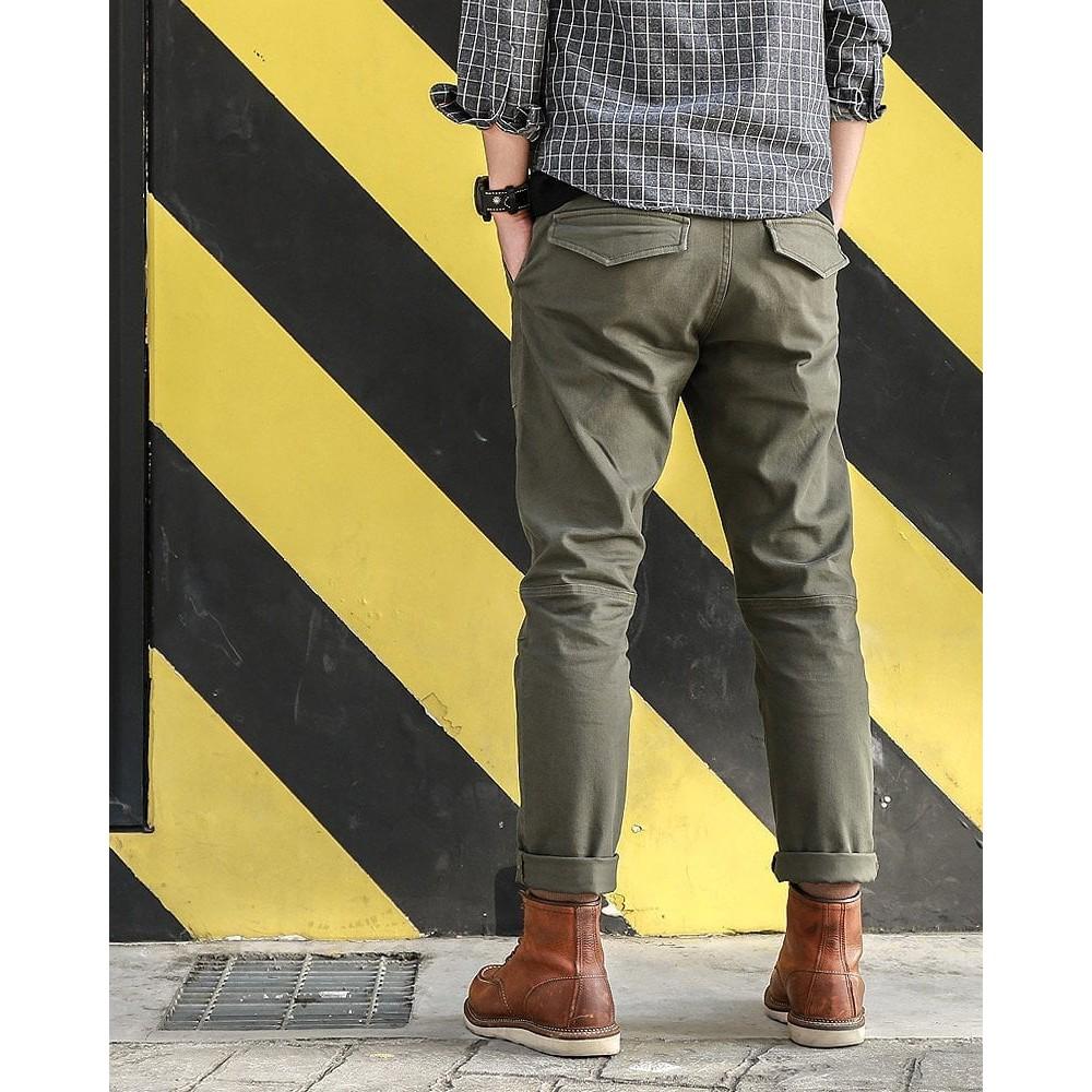 Quần Kaki Túi Hộp Dáng Suông