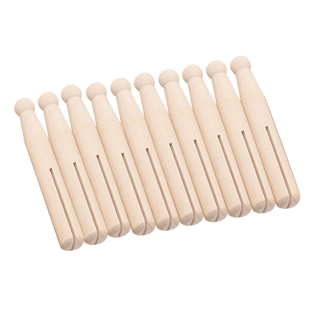 10pcs Food Snack Storage Sealing Bag Clips Sealer Clamp Solid Wood