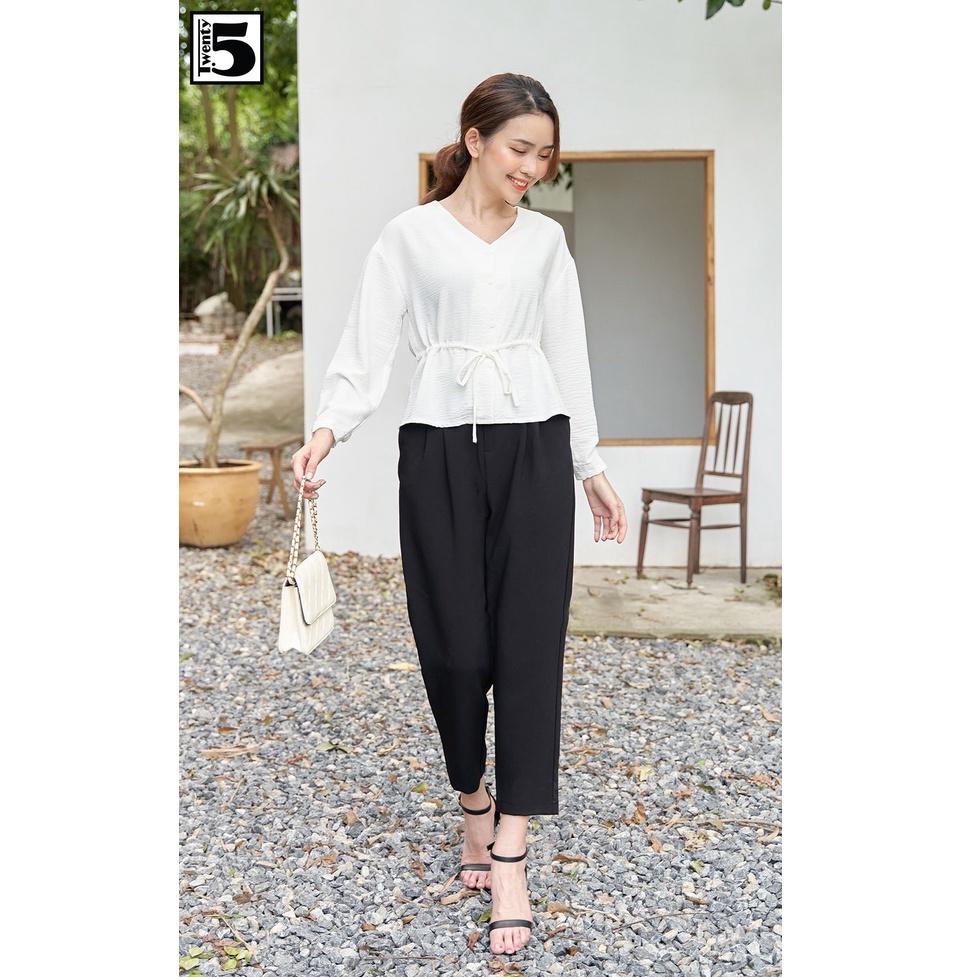 Quần baggy nữ công sở, khóa moi Twentyfive T614