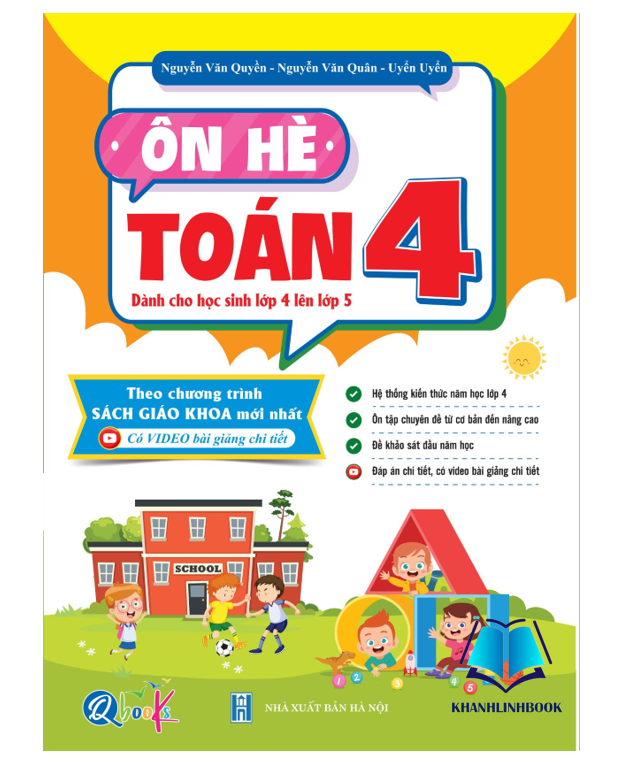 Sách Ôn Hè Toán Lớp 4 ( Dành cho học sinh lớp 4 lên lớp 5)