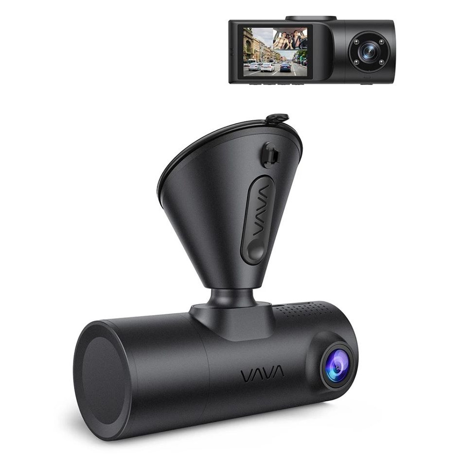 Camera Hành Trình VAVA Dual Dash Cam 2K Kèm Thẻ Nhớ U3 64Gb | Hàng Chính Hãng