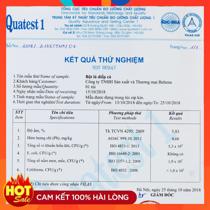 Bột Diếp Cá Nguyên Chất Sấy Lạnh Behena -Công Nghệ Sấy Lạnh-Nghiền Mịn Bằng Cối Đá-Hỗ Trợ Bệnh Tr.ĩ-Ngừa Táo Bón