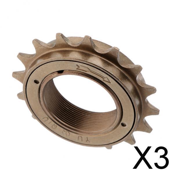 3xBicycle Freewheel 16T Teeth 34MM Single Speed Freewheel Flywheel Sprocket