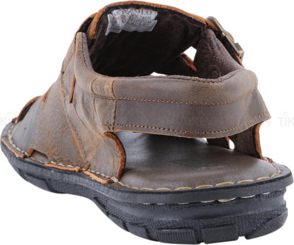 Giày Sandal Nam Da Bò Cao Cấp SUNPOLO SUSDA20N - Nâu (Size