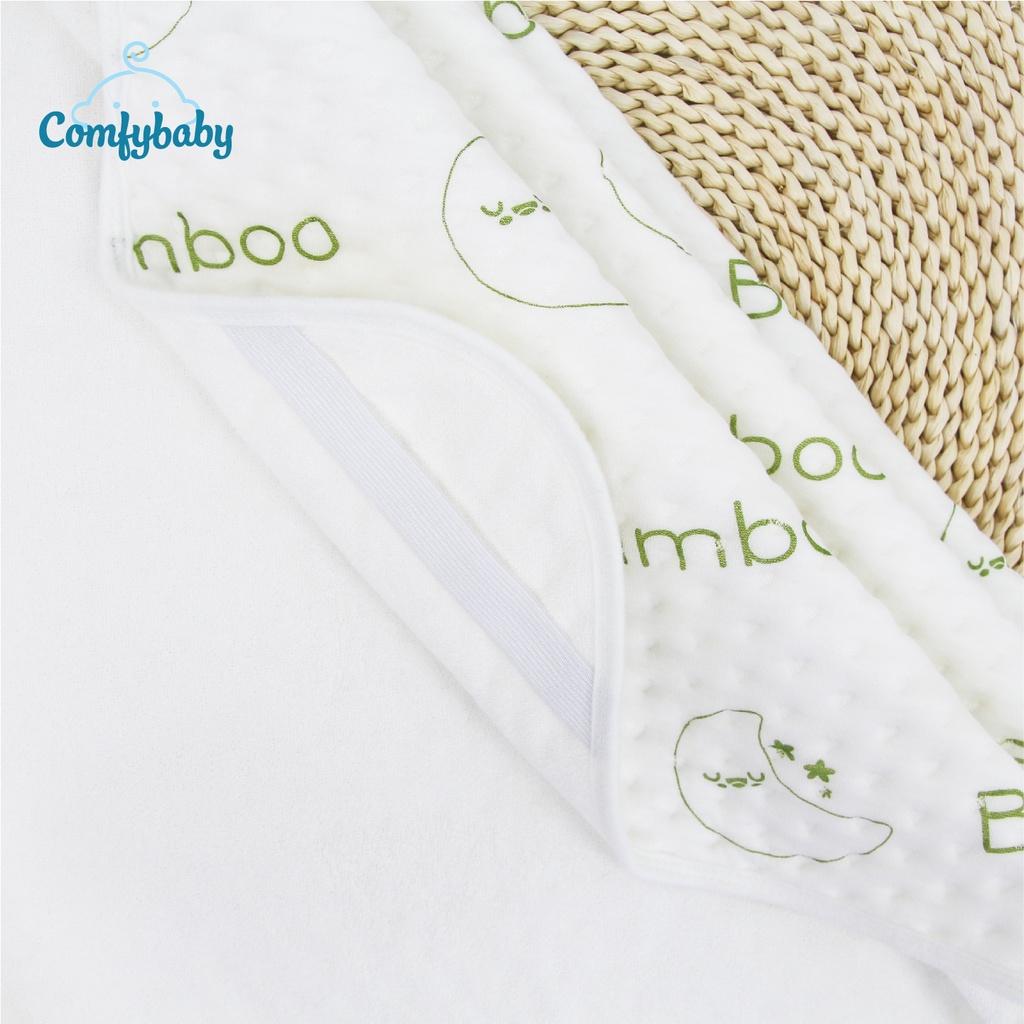 NEW - Tấm lót chống thấm thay tã cho bé 4 lớp sợi tre Bamboo cao cấp Comfybaby tự nhiên, kháng khuẩn, thoáng khí PAD