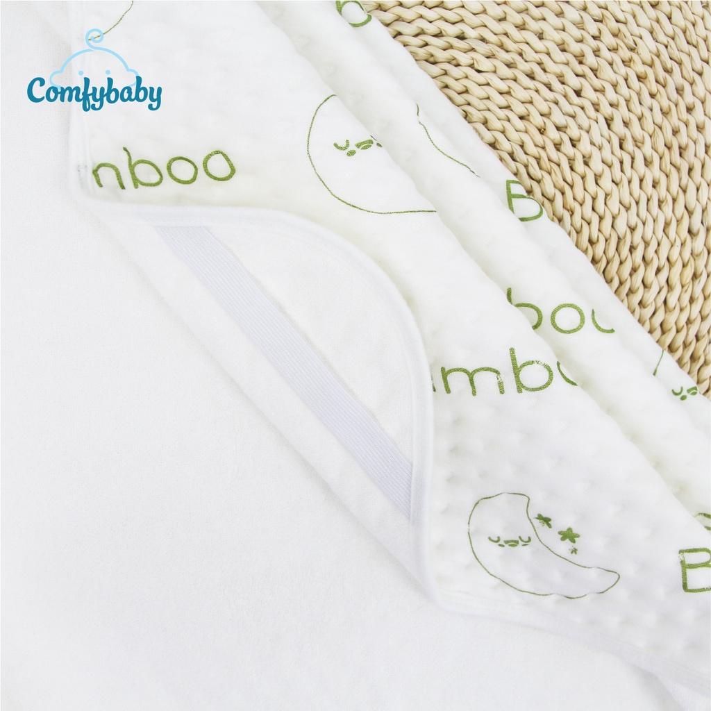 Tấm lót chống thấm cho bé thay tã 4 lớp vải sợi tre Bamboo cao cấp  kháng khuẩn và thoáng khí Comfybaby PAD