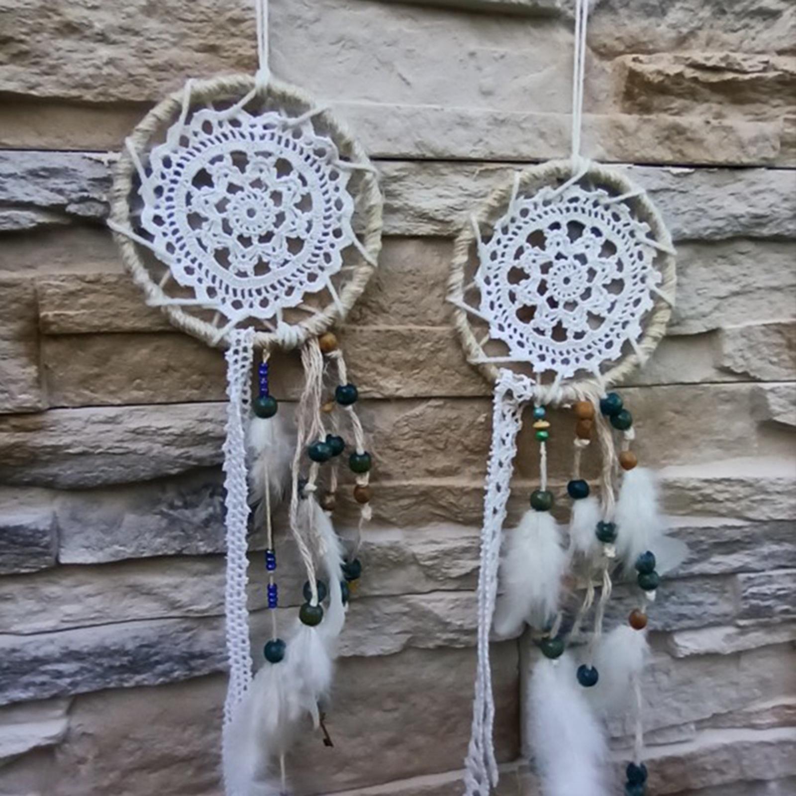 2Pcs Embroidery Hoops Bamboo Macrame Ring for DIY Wedding Home