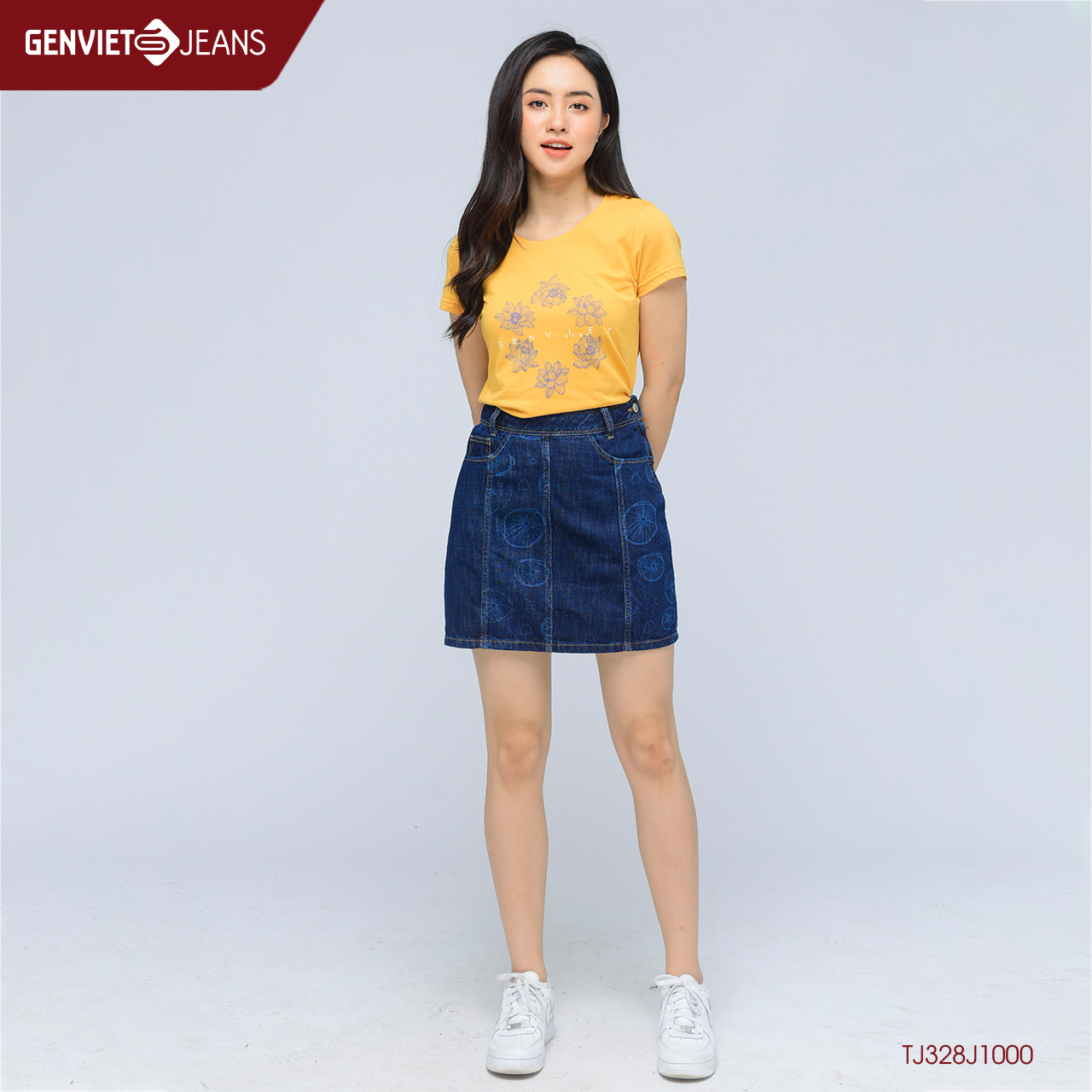Chân Váy Jeans Nữ TJ328J1000 GENVIET