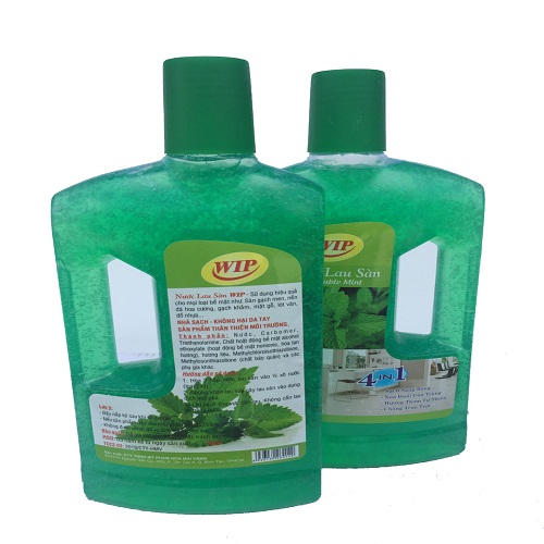 Combo 2 chai nước lau sàn Wip 1Kg Hương Bạc Hà