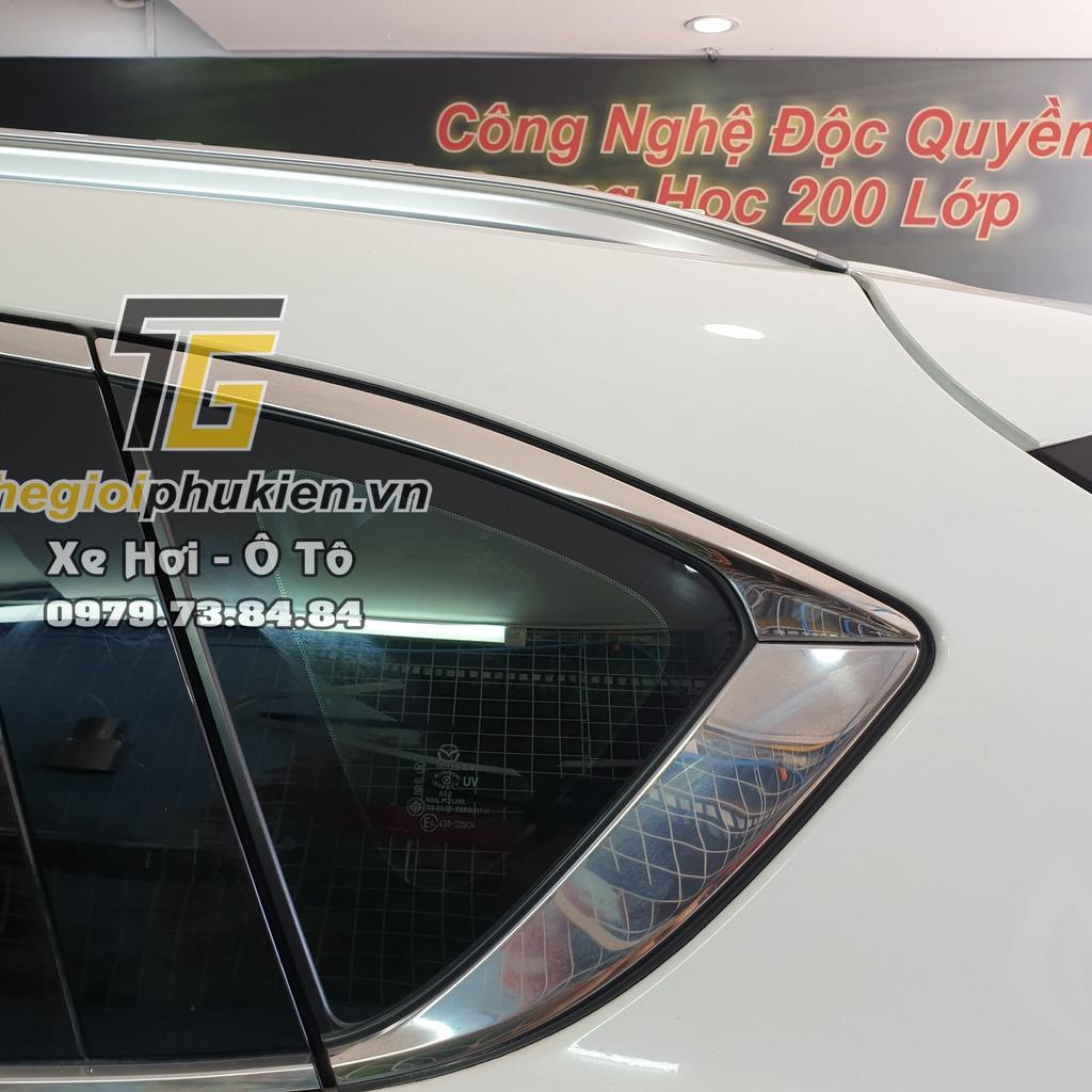 Bộ Nẹp viền cong kính, Chân kính INOX Mazda CX5, CX-5 2018