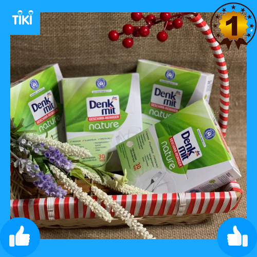 Viên rửa bát hương thiên nhiên 30 viên DENKMIT NATURE DÀNH CHO MÁY RỬA CHÉN BÁT