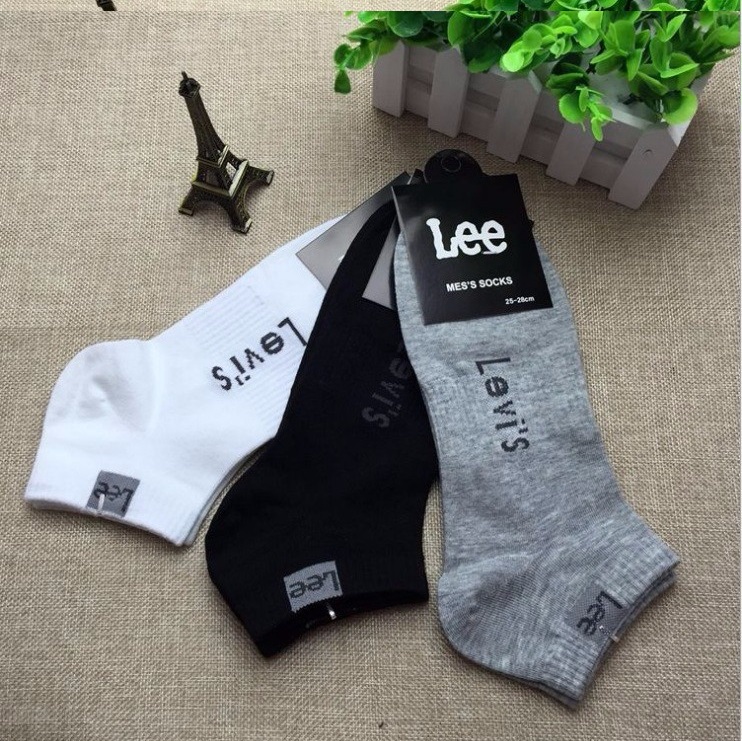 Bộ 5 đôi tất nam cổ thấp LEE size 25-28cm