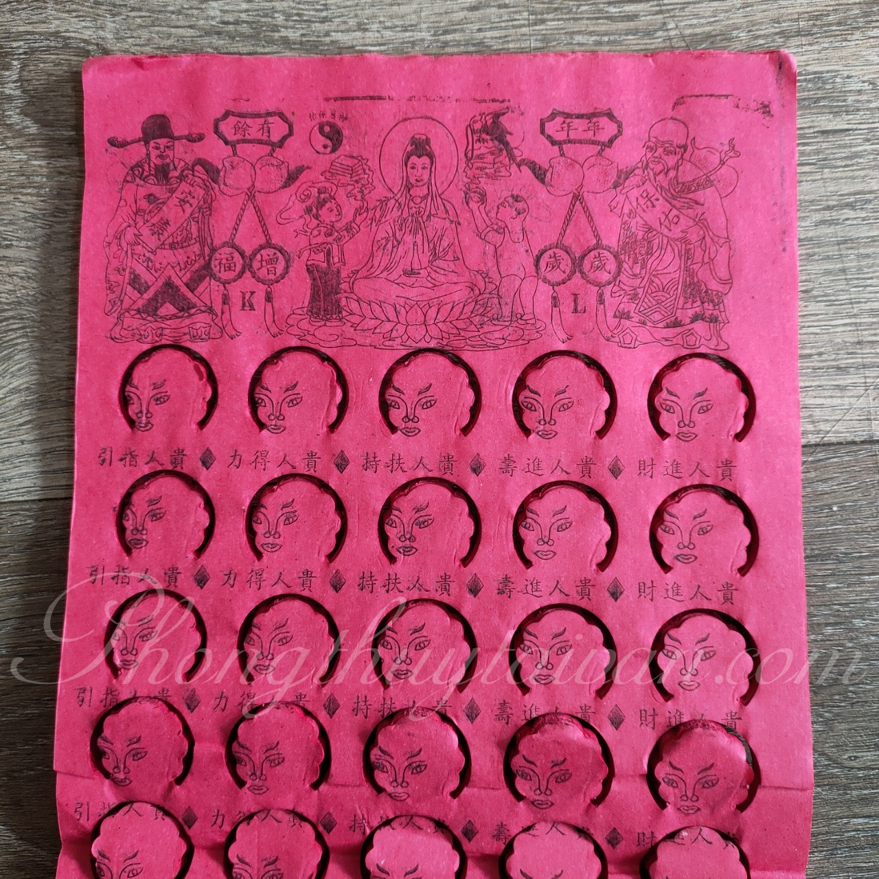 Bộ giấy cúng Qúy Nhơn, Qúy Nhân (10 tờ/sấp)