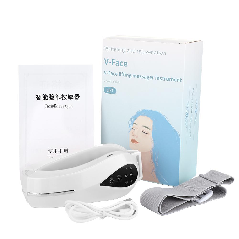 Máy Mát Xa Da Mặt V-Line Nâng Đai Nâng Cằm Máy Dây Đỏ Ánh Sáng Đèn LED Mặt Giảm Béo Rung máy Massage Mặt Liftin