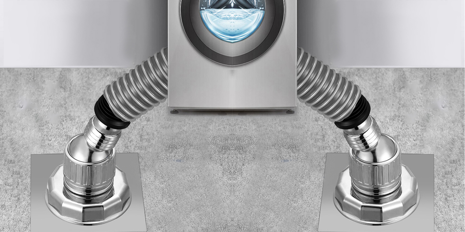 Bộ thoát nước máy giặt, chậu rửa, thoát nước thải kiêm chống mùi hôi, ngăn côn trùng trào ngược, cổ xoay 360 độ, loại đứng MIHOCO 3112