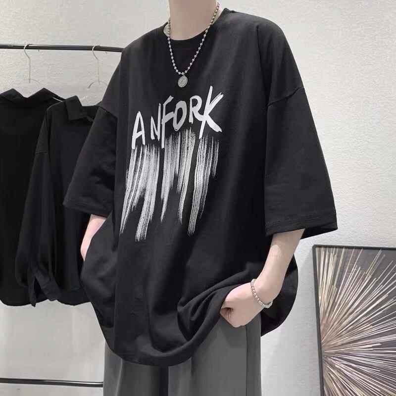 Áo phông Oversize Anfork, JACKLANE, Áo cộc tay Unisex Jack Lane