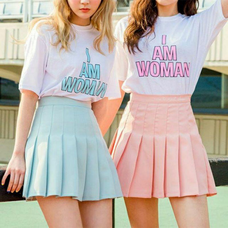Chân váy tennis xanh mint siêu yêu